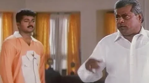 Delhi Ganesh Comedy Scene With Vijay - Vijay 's "Thamizhan" Movie Scene