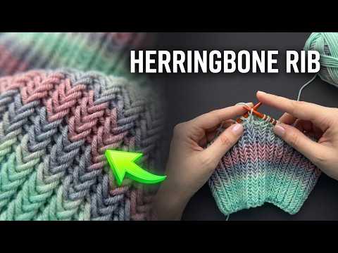 STOP Knitting Boring 1x1 Ribbing — Try This Fluffy Herringbone Rib Instead