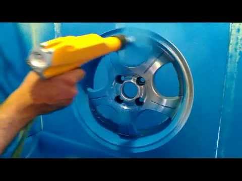electrostatic powder coating - YouTube