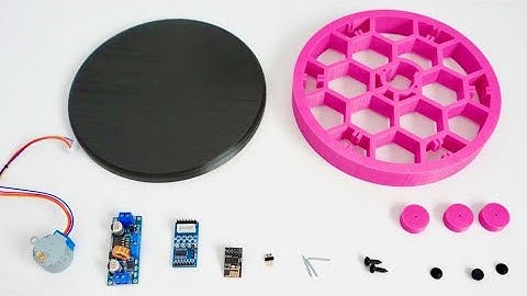 DIY Rotating Turntable Display Stand, Motorized Rotating, 3D Print Parts, WiFi Control