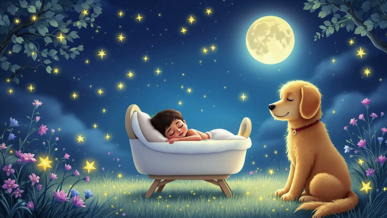 தூங்கு பாப்பா | Tamil Sleep Song for Kids | Dog Protects Baby | South Indian Lullaby