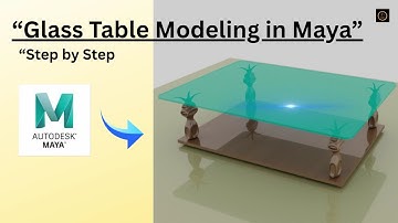 "Glass Table Modeling in Maya"#autodesk #maya