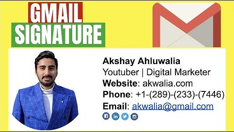 Create Gmail Signature 2022 in Seconds | Professional Email Signature Tutorial