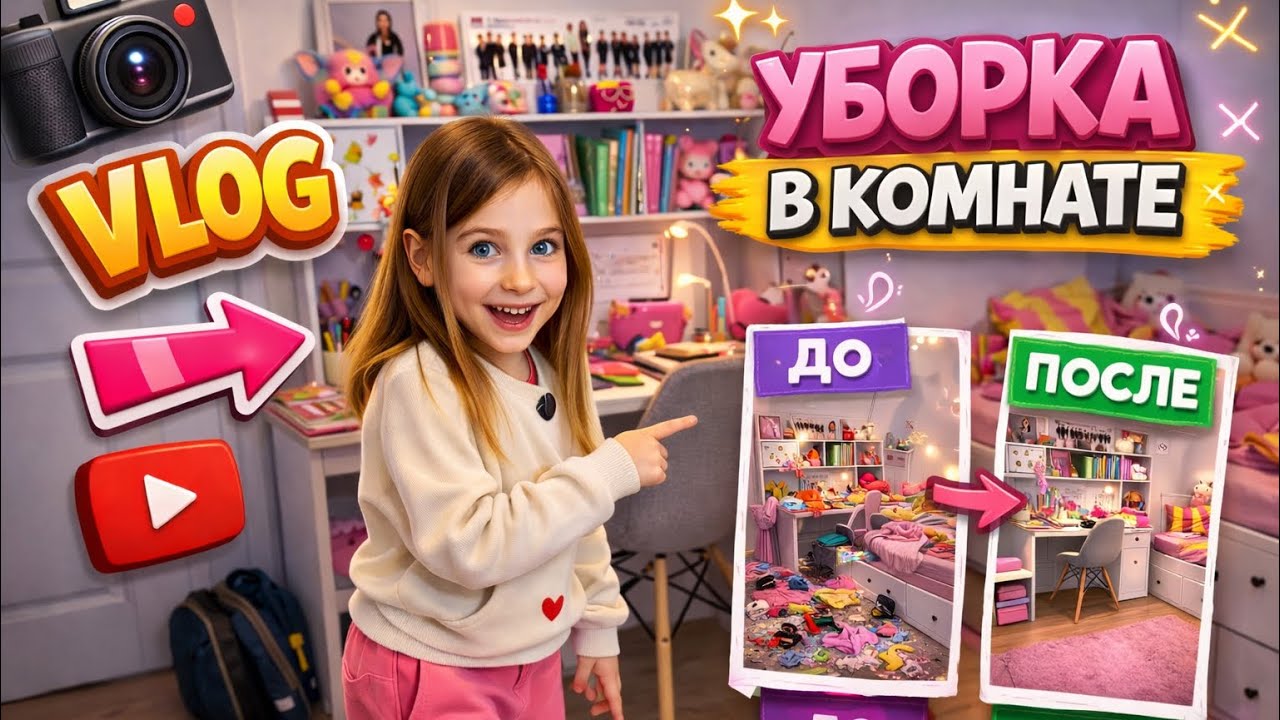 Что творится в комнате у Алисы? Уборка и расхламление 