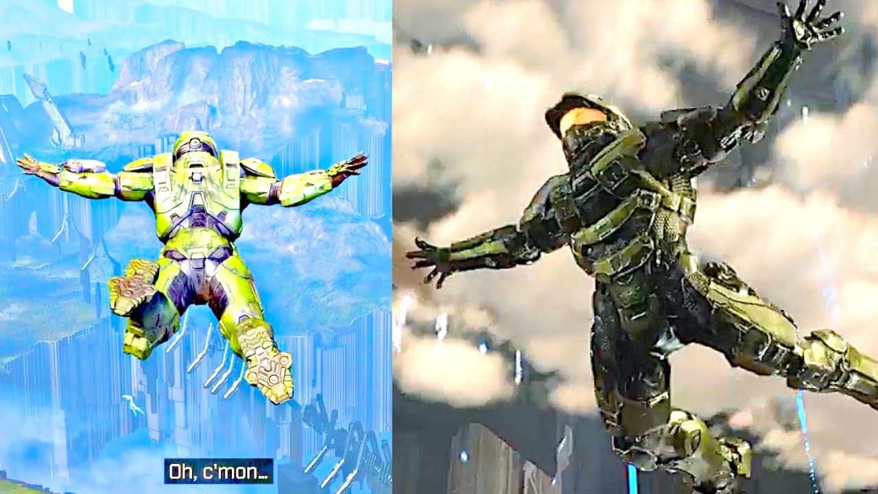 See Master Chief Jump From The Pelican In The Leveled Up Halo