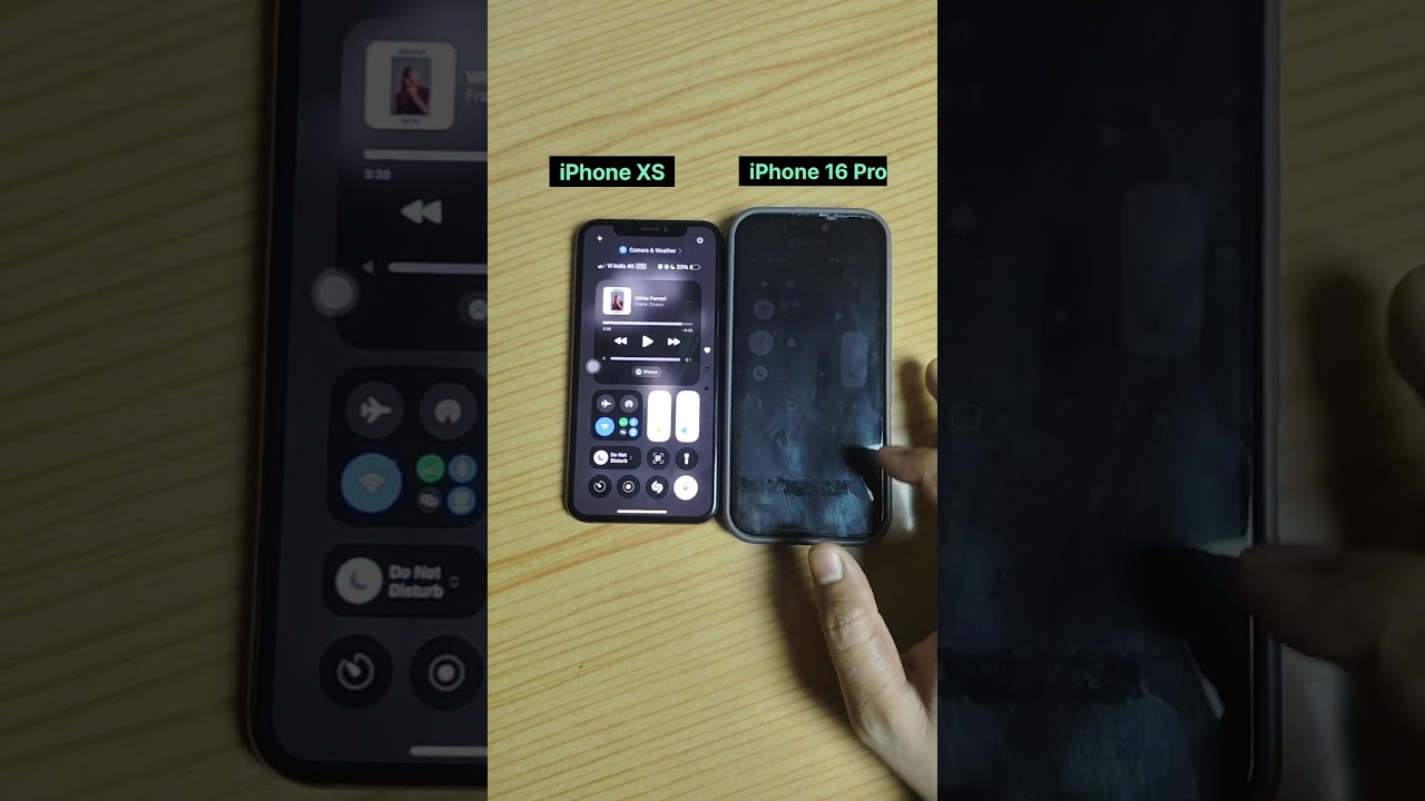iPhone XS vs iPhone 16 Pro Display Peak Brightness test in 2025 