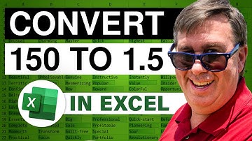 Excel - You Type 150 and Excel Automatically Enters 1.5 - Episode 997