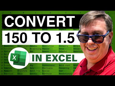 Excel - You Type 150 and Excel Automatically Enters 1.5 - Episode 997