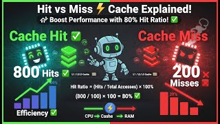 Hit/Miss Ratio in Cache Memory | Formula, Calculation & Factors | COA Tutorial