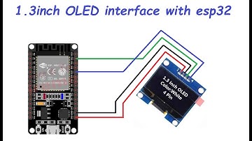 1.3 inch OLED interface with esp32