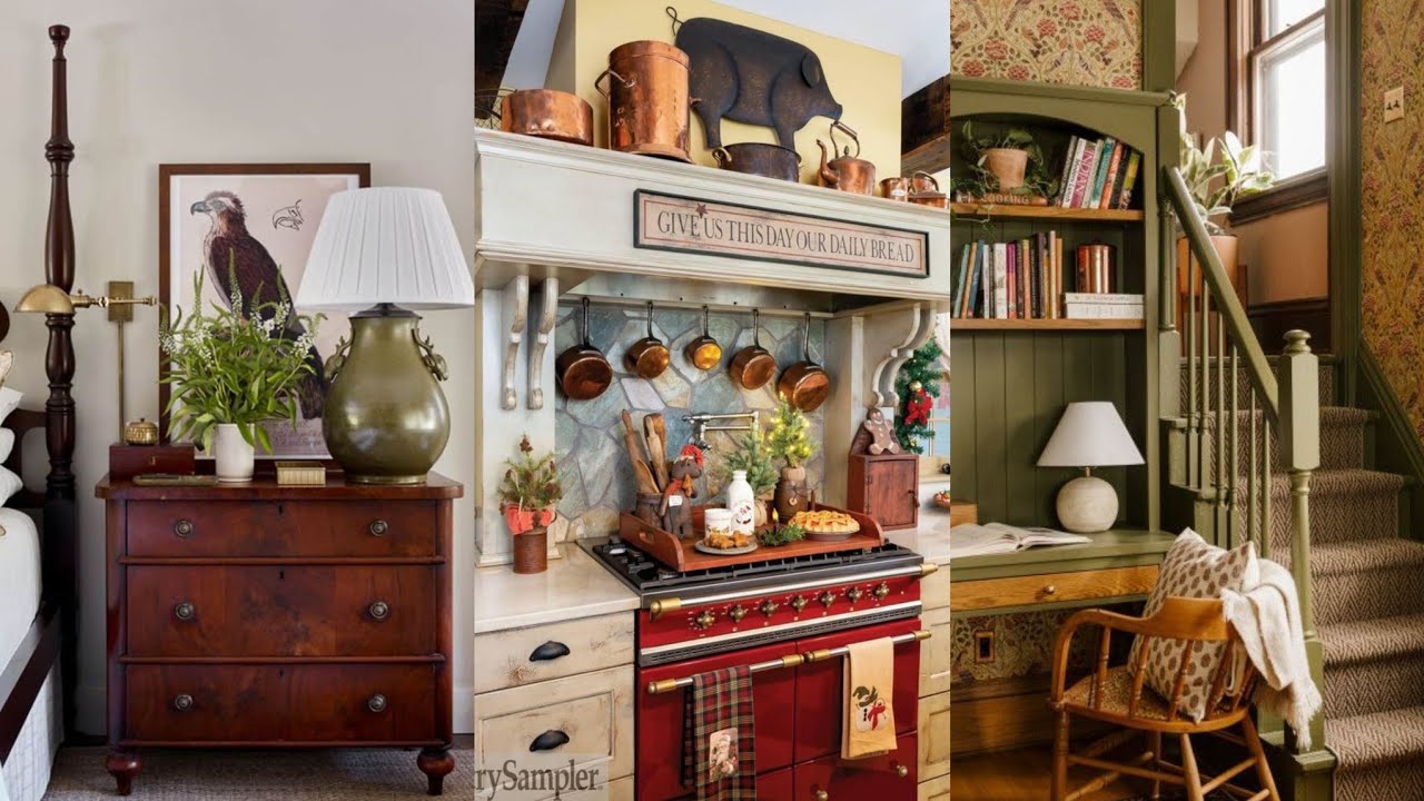 Уютный загородный коттедж: экскурсия по дому в винтажном стиле, который вам обязательно понравитс...