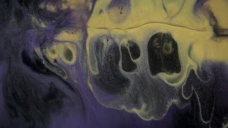 Purple And Yellow Paint Stock Video