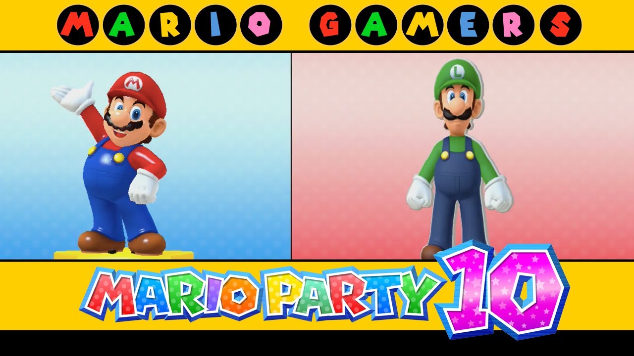 Mario Party 10 - Amiibo Party - Mario Board (Mario vs Luigi)