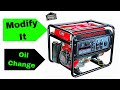 HARBOR FREIGHT TOOLS PREDATOR 4000 WATT GENERATOR - Modifications, Oil Change And Review