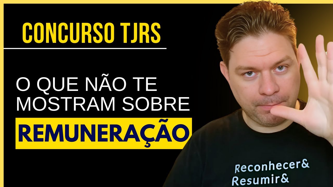 TJRS: A VERDADEIRA REMUNERAÇÃO DE UM TÉCNICO!