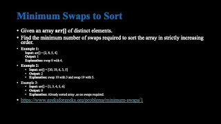Minimum Swaps to Sort