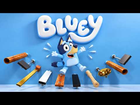 Marble Plays Bluey Theme on Different Instruments