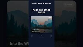 Zero‑JS Image Slider Using CSS!