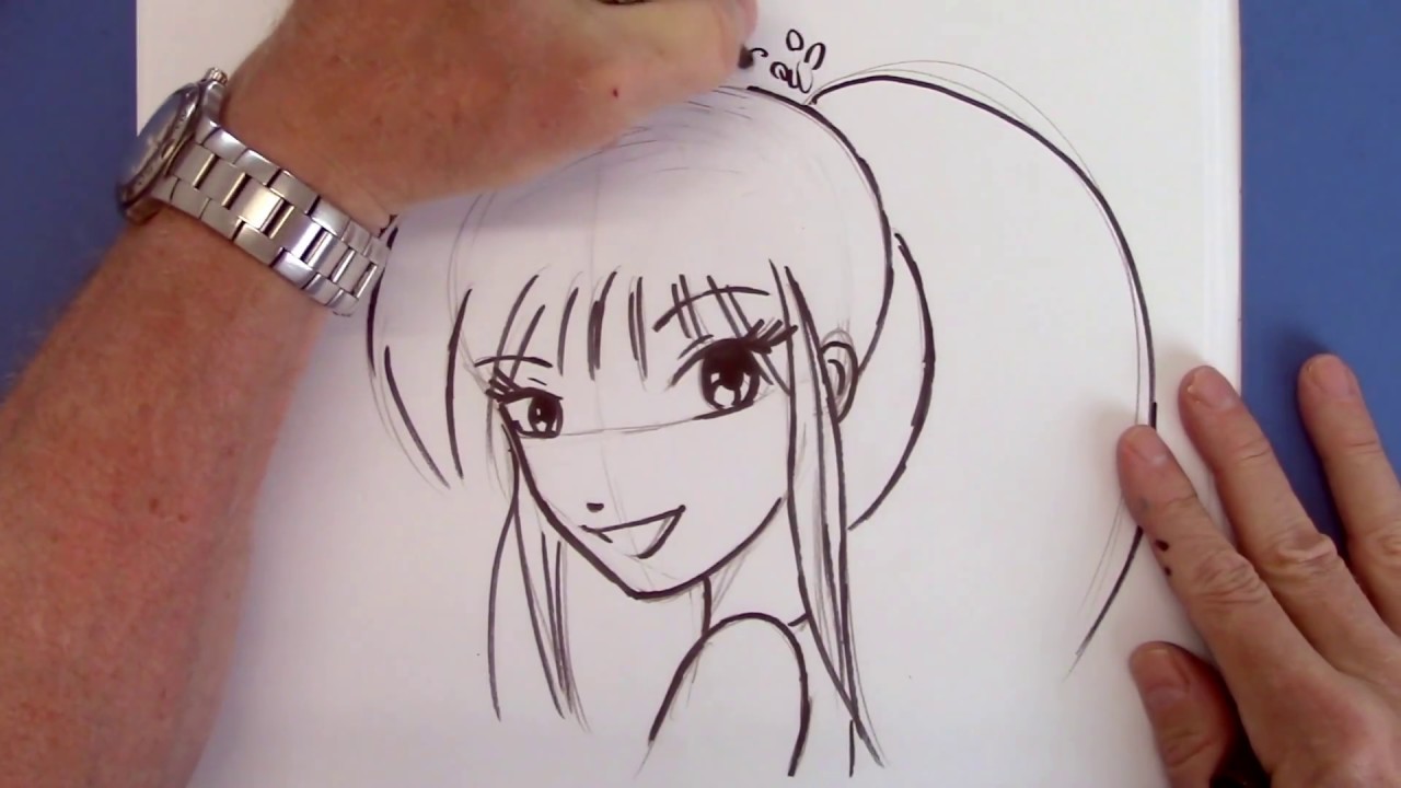  Easy  To Draw  Manga Girl for Beginners  YouTube