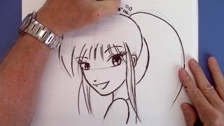 easy draw anime drawings beginners manga beginner drawing