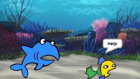 How to make Fish Shark Chase Game in Scratch | Scratch Games | Coding for kids