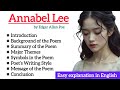 Annabel Lee Poem Summary, Themes & Symbols | Edgar Allan Poe