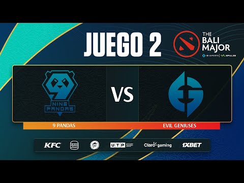 [ES] BALI MAJOR 2023 | 9 Pandas vs Evil Geniuses game 2