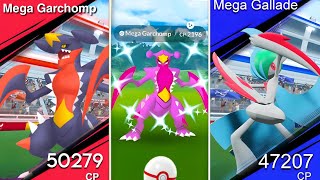 Omg 😲 Mega Garchomp & Mega Gallade in pokemon go.