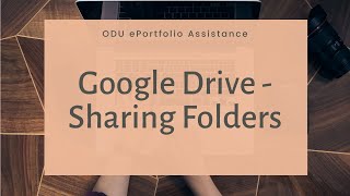 Making a Shared Google Drive Folder