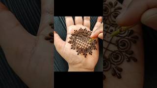 ✨ Easy aesthetic mehndi design for beginners #hennadesign #viralshort 