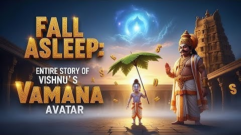 Fall Asleep to the ENTIRE Story of Vishnu’s Vamana Avatar | Hindu Stories for Deep Sleep