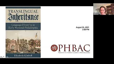 AAS Virtual Book Talk: Elizabeth Kimball, Translin...