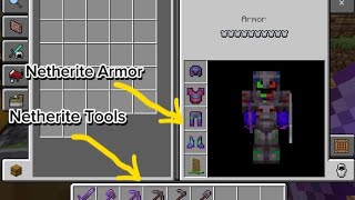 I upgrade my diamond armor and tools to Netherite ##Playing Minecraft on YouTube world part 29