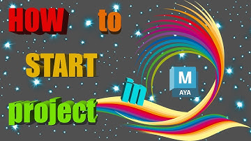How to create and save project in Maya