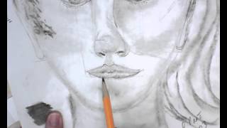 Draw Face 3 5 Split Placement and Mouth