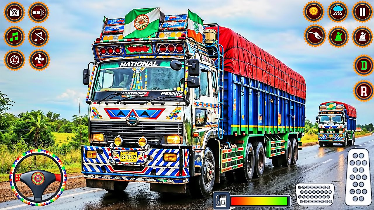 Indian Truck Driver Simulator - Offroad Real Cargo Transport Truck Drive - Android GamePlay