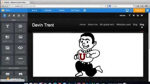 Explain how to make a blog page on weebly