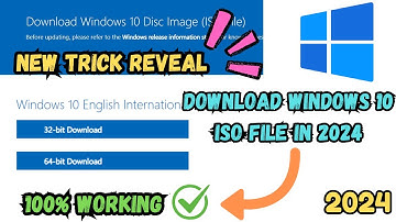 How to Download Windows 10 ISO file Directly from Microsoft Official Website | New Trick | 2024