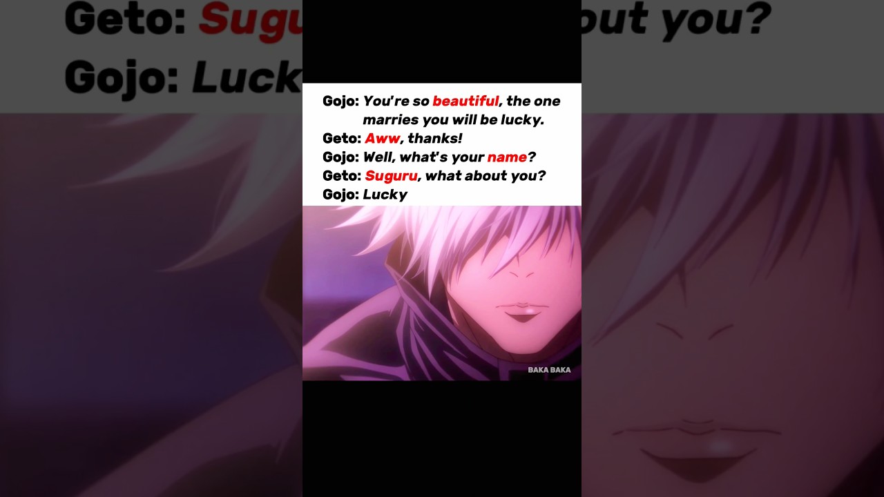 Gojo rizzing up Geto at the wrong time🗿❤‍🩹 Jjk memes 
