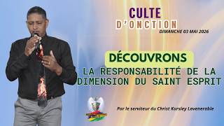 La Responsabilité Du Dimension Du Saint Esprit | CULTE D'ONCTION