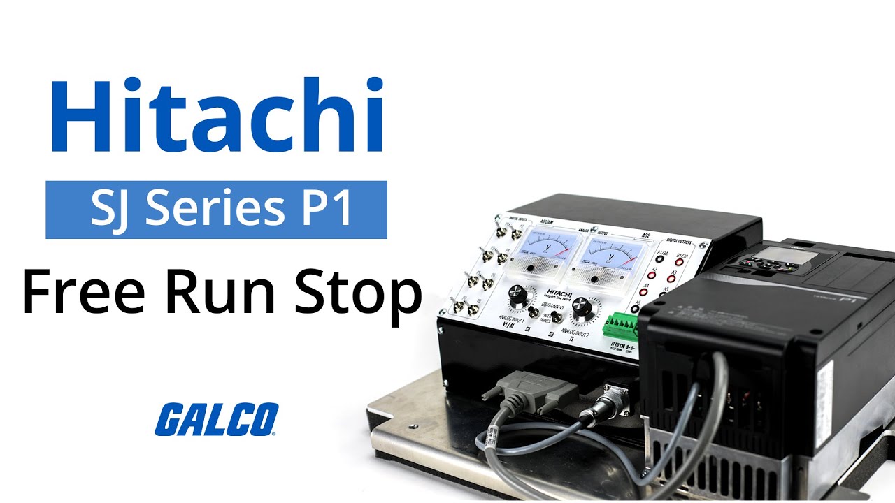 Hitachi SJ-P1 Drive: Free Run Stop Setting