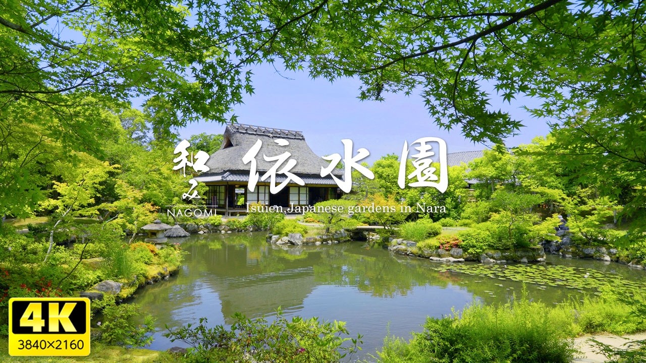 【和み】日本庭園／名勝・依水園の庭園をお楽しみください。／WABISABI（4K映像）@healing-videos