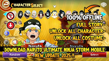 MOD NARUTO ULTIMATE NINJA STORM MOBILE ON ANDROID UNLOCK ALL CHARACTER Naruto Storm Mobile V1.1.1