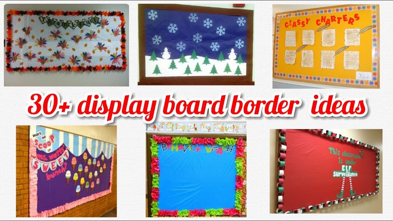 30+ Display board designer border decoration ideas for school, home, office  - YouTube