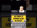 The Power of Forward Slash In ChatGPT #ai #chatgpt