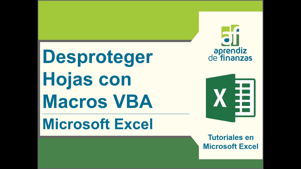 Como desbloquear un excel