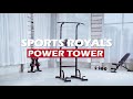 Sportsroyals power tower dip station pull up bar home gym