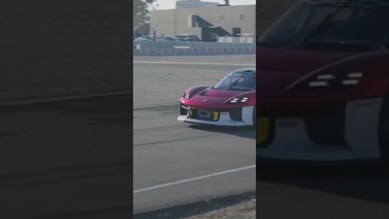 The sound of the 1073bhp  porsche Mission R    head to our bio to watch our drive on film        evo