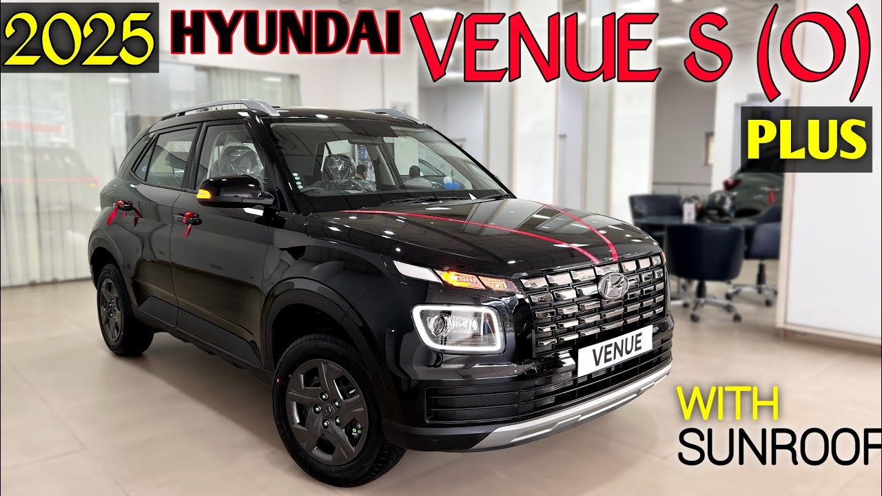 2025 New Hyundai Venue S (0) Plus Launched @9.99 lakhs में Sunroof के मज़े ॥ 🖤 Black Colour Review