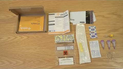 Penile STI self-sampling kit contents